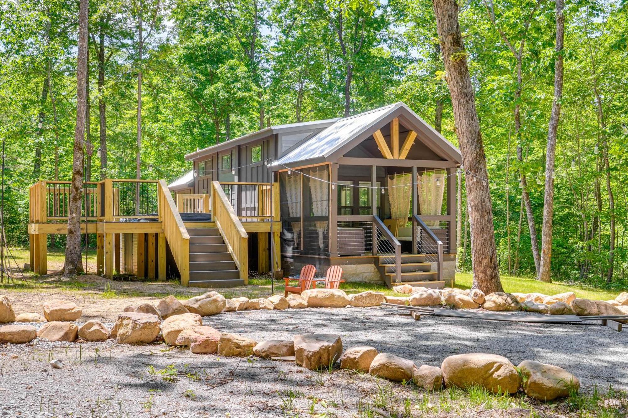 Monteagle Cabin With Swim Spa, Sauna And Fire Pit! Exterior foto